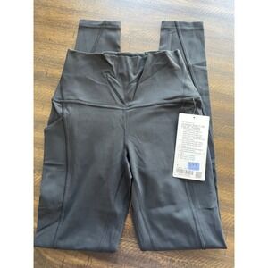 Lululemon Align HR Pant with pockets 28" Black Sz 4 LW5IK3S